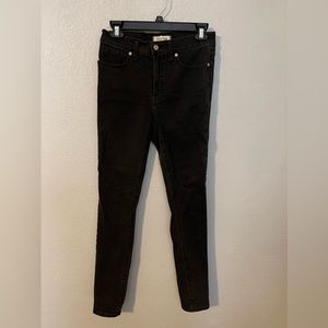 Madewell Black 9” High Rise Skinny Jean - 27 Tall